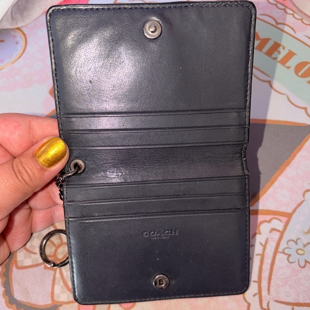 Coach Glitter Keychain Wallet - Picture 4 of 6